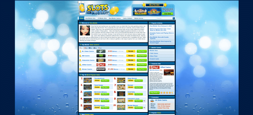 slots mobile spielbank screenshot