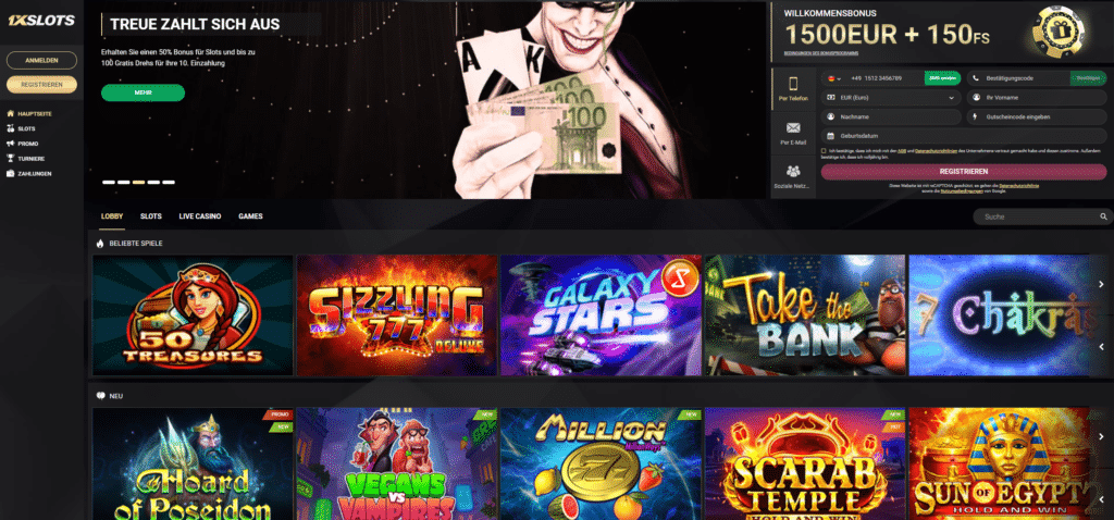 1xslots casino