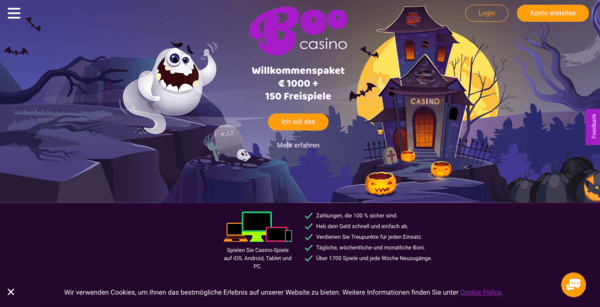 boo casino screenshot de