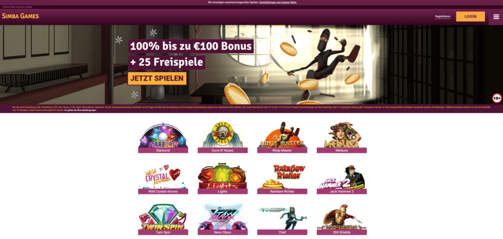 simba games casino