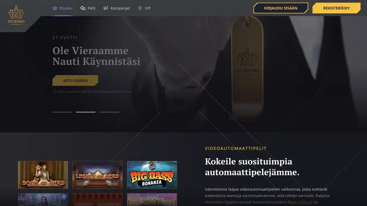 21 Casino Startseite in finnischer Sprache