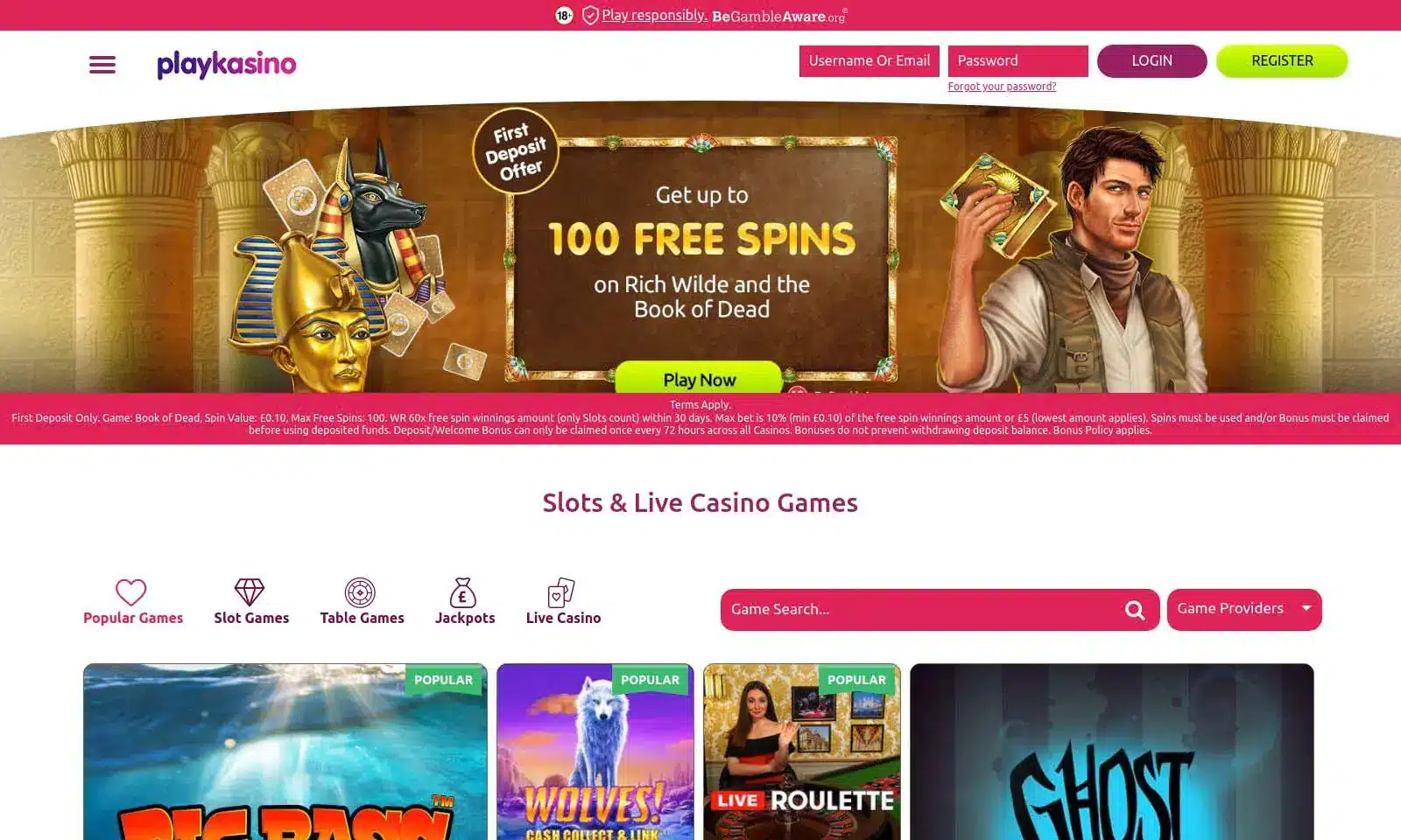 Historischer internationaler PlayKasino Casino-Auftritt