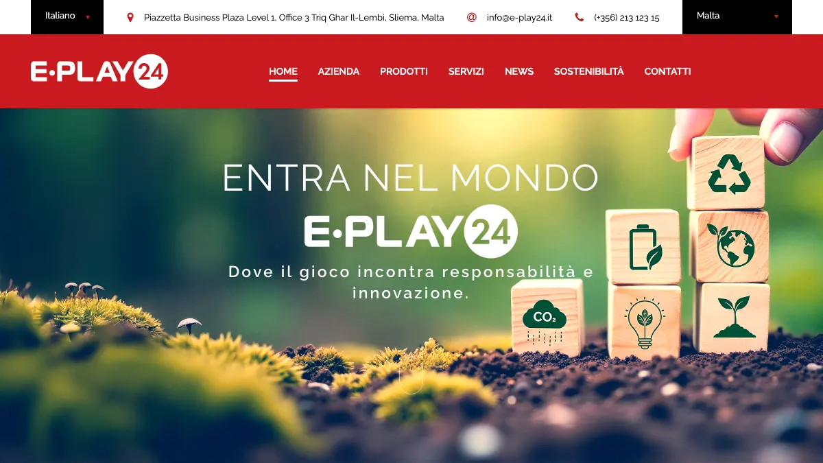 Offizielle Website des früheren Plexbet Betreibers E-Play24